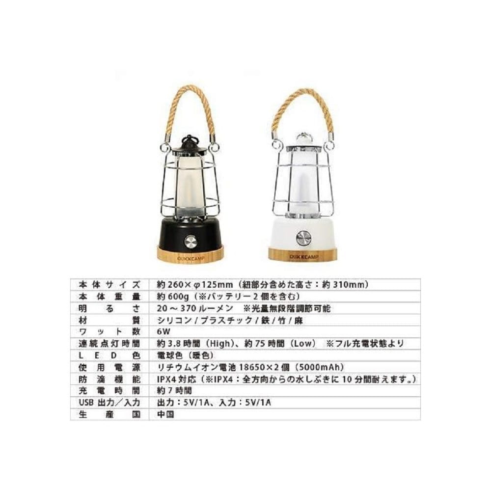 アンティーク風 LEDランタン メノーラ ホワイト ＱＣ－ＬＥＤ３７０ ホワイト