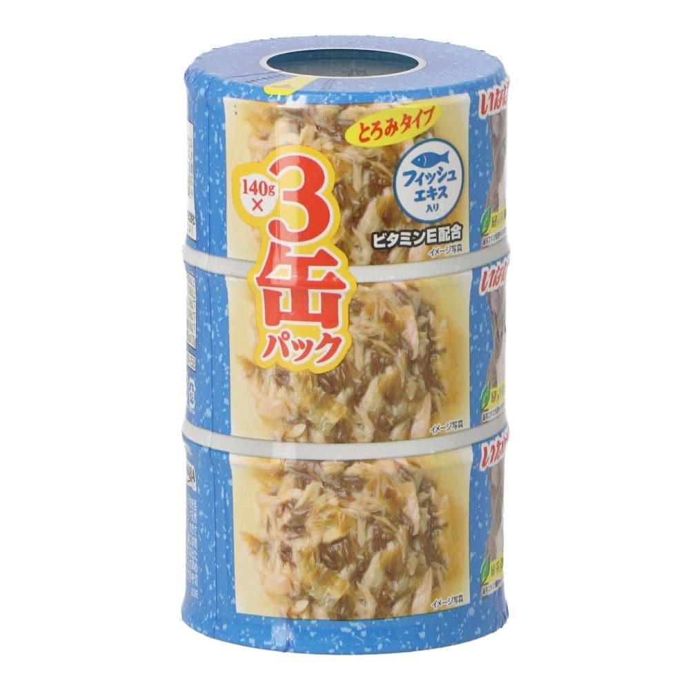 わがまま猫 とろみ まぐろ かつお節入り 140g×3P　×１８個セット とろみまぐろ　かつお節 ×18個セット