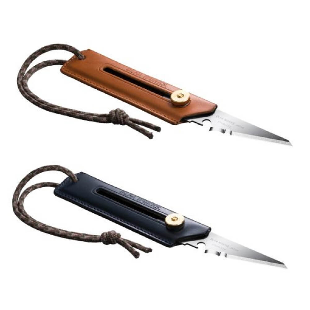 替刃式ブッシュクラフトナイフ　BK1　レザー　キャメル　ＯＷ－ＢＫ１Ｌ－ＣＬ キャメル
