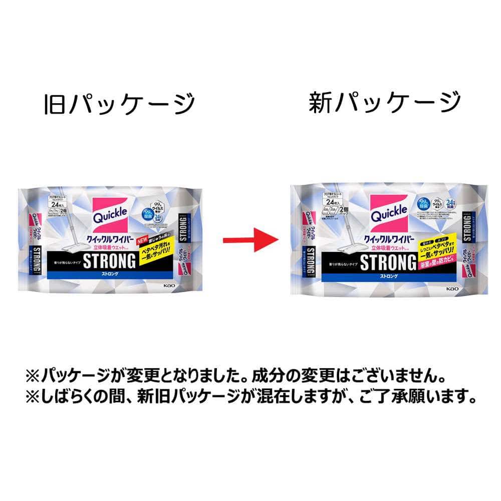 クイックル立体吸着ウエットシートストロング　２４枚