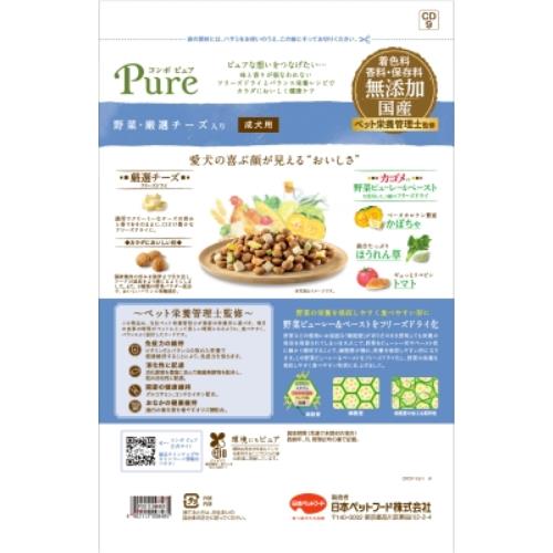 日本ペットフード　コンボ　ピュア　ドッグ　野菜・厳選チーズ入り　１．６ｋｇ 野菜・厳選チーズ入り　１．６ｋｇ