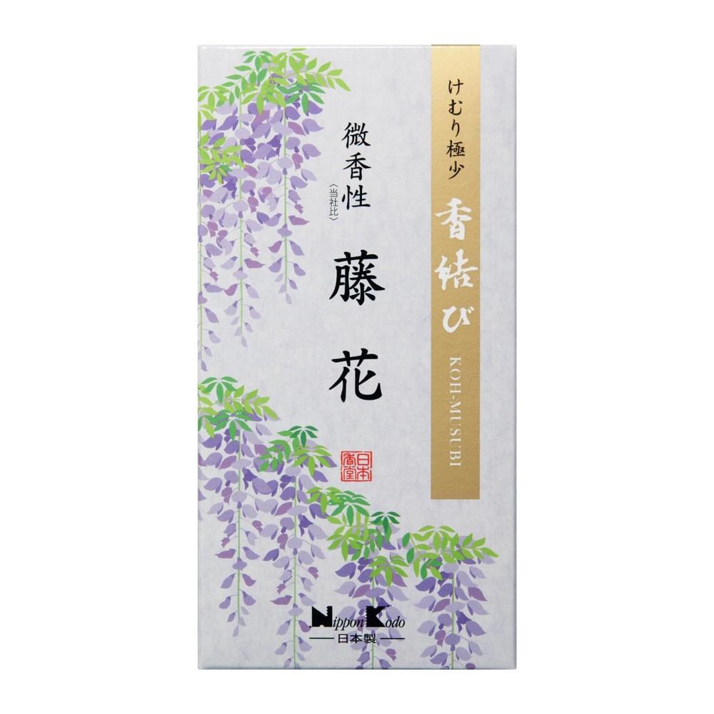 日本香堂　香結び　微香性　藤花バラ詰　約１１０ｇ 藤花 バラ詰