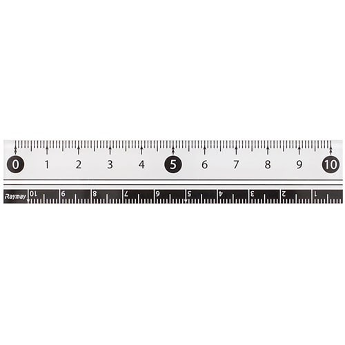 白黒定規１０ｃｍ　白　ＡＰＪ１２８Ｗ
