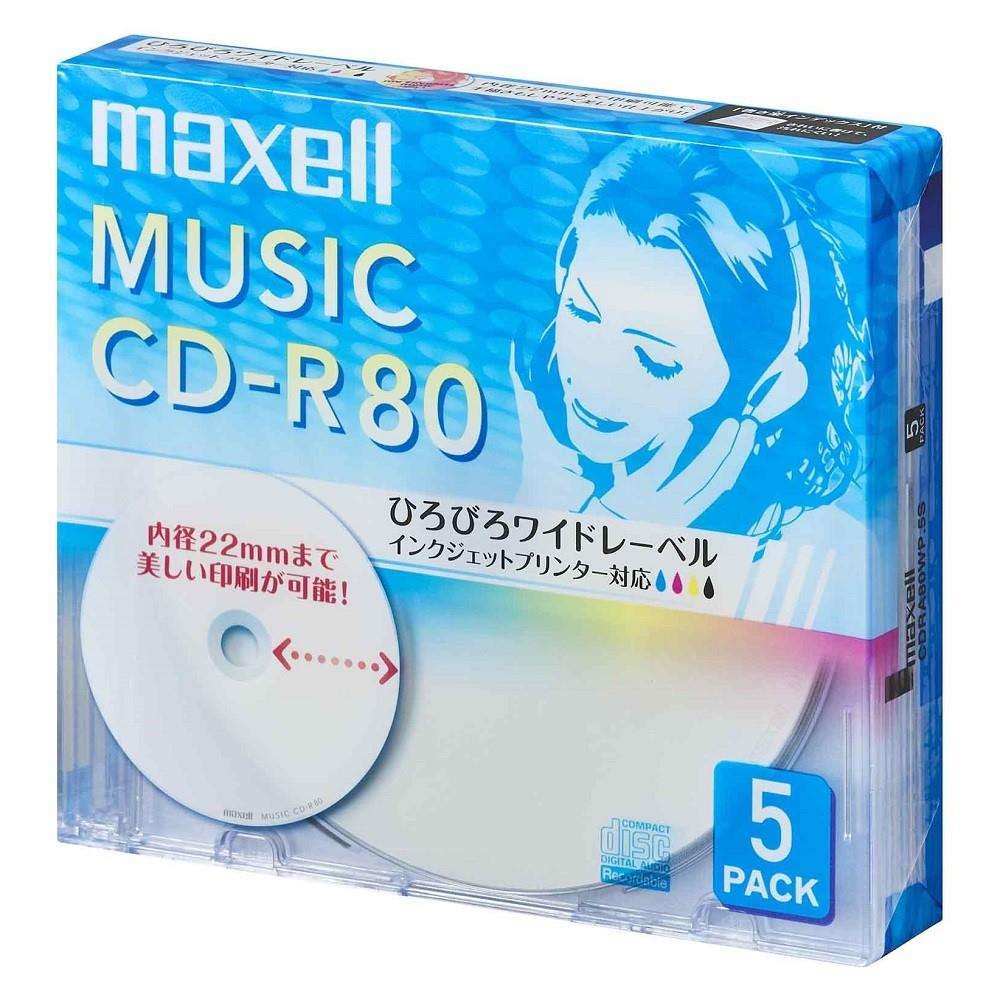 マクセル　音楽用ＣＤーＲ　ＣＯＲＡ８０ＷＰ．５Ｓ ５枚組