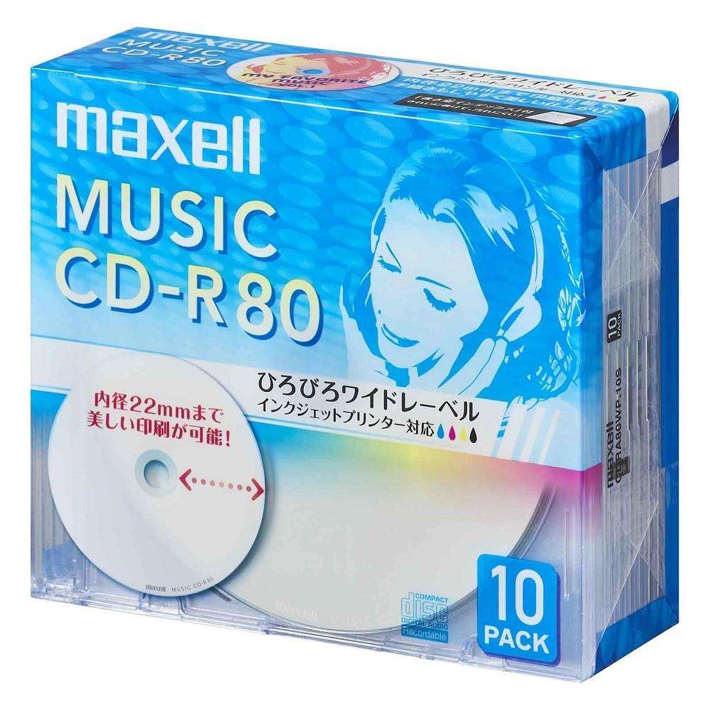 マクセル　音楽用ＣＤーＲ　ＣＯＲＡ８０ＷＰ．１０Ｓ １０枚組