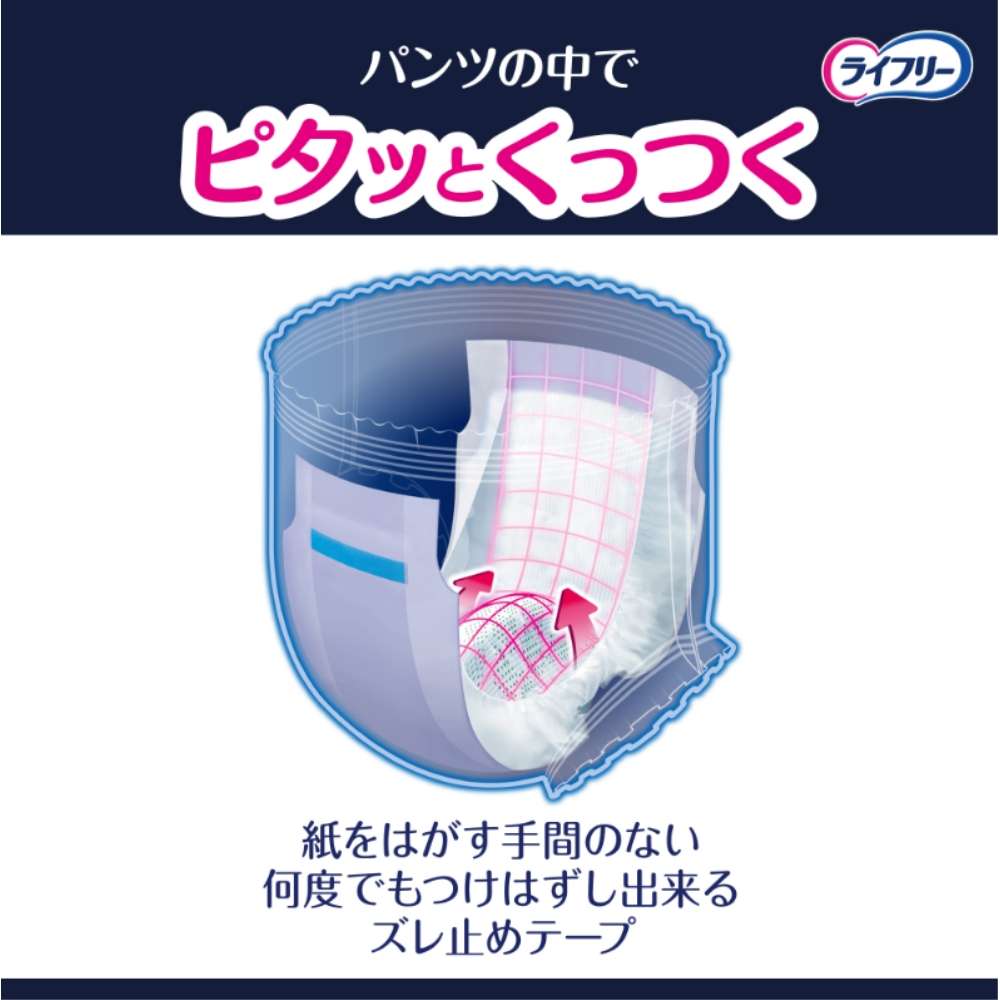 ユニ・チャーム　ライフリー　ズレずに安心紙パンツ用尿とりパッド夜用8回 8回