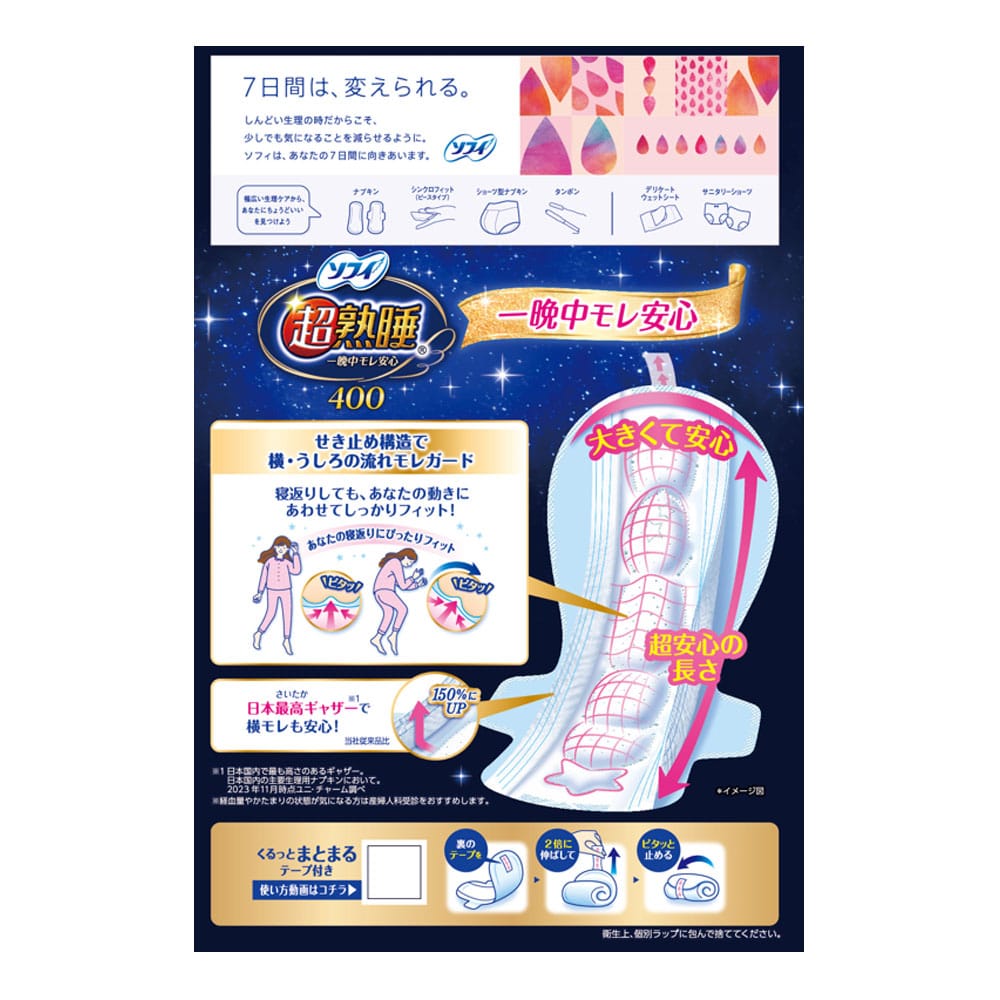 ユニ・チャーム　ソフィ超熟睡ガード　４００　１６枚 ４００　１６枚