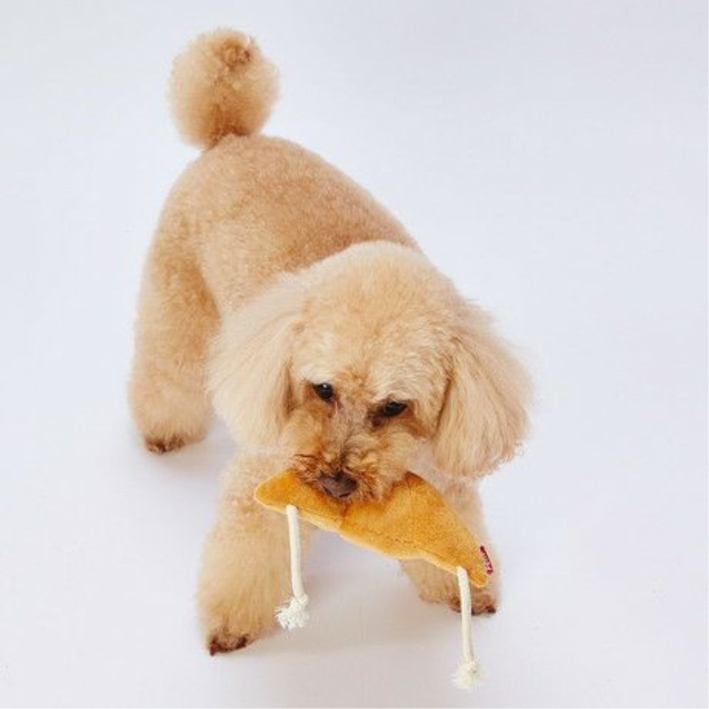 ペティオ　犬用おもちゃ　もちもちパン屋さん　クロワッサン　１個