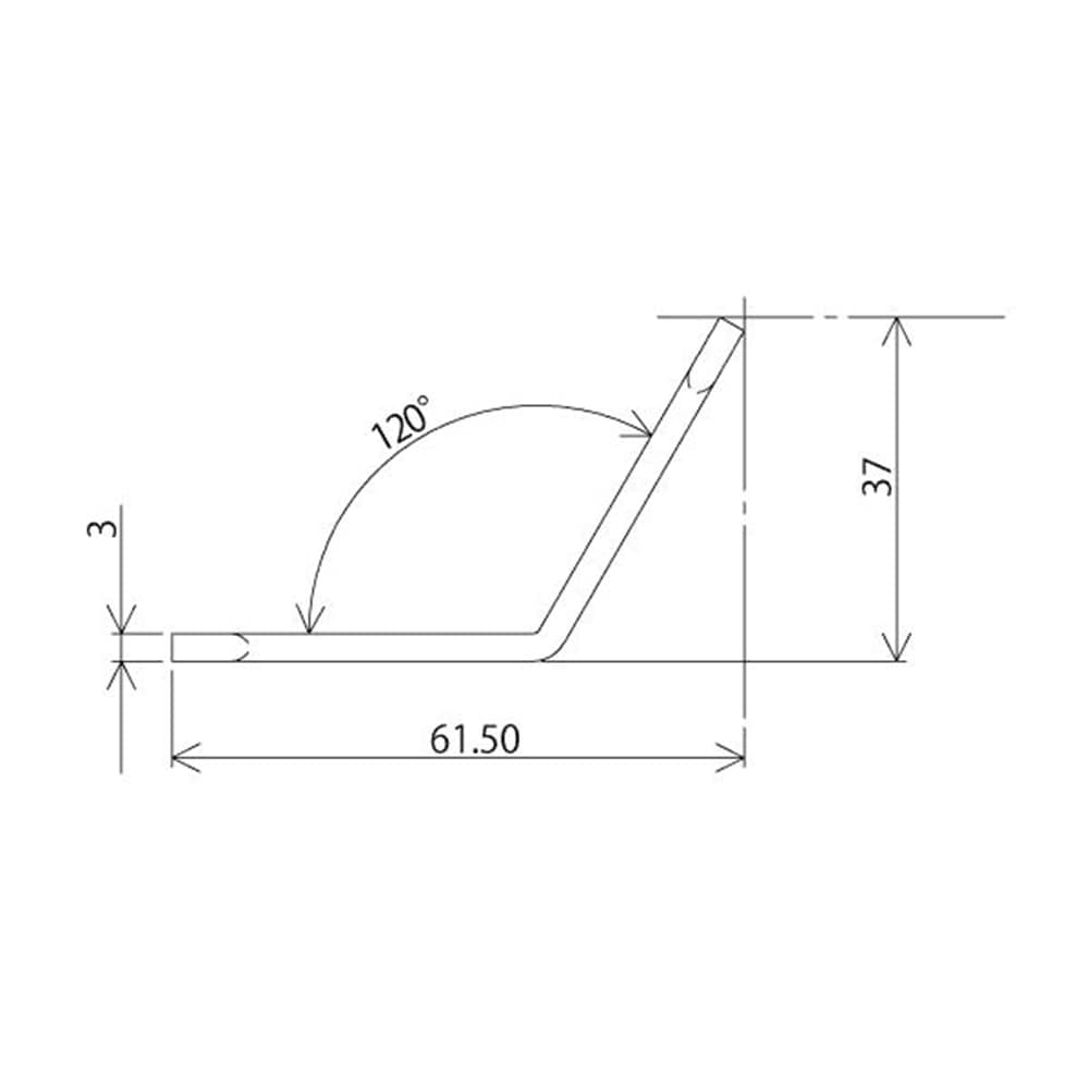 補助金具ステイ　ＢＳ－５０５　ＮＯ５　黒 黒