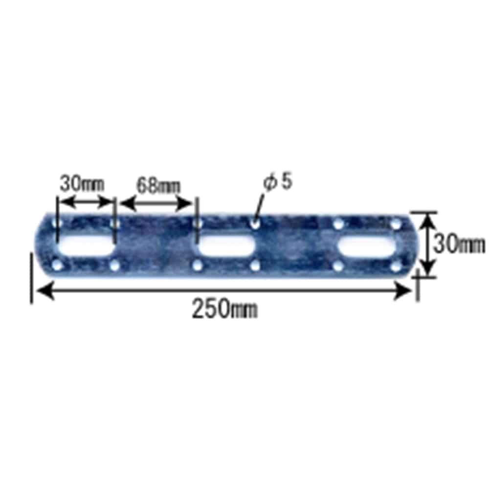 補助金具ユニクロＩ型　ＢＳ－７６８　３０Ｘ２５０ＭＭ