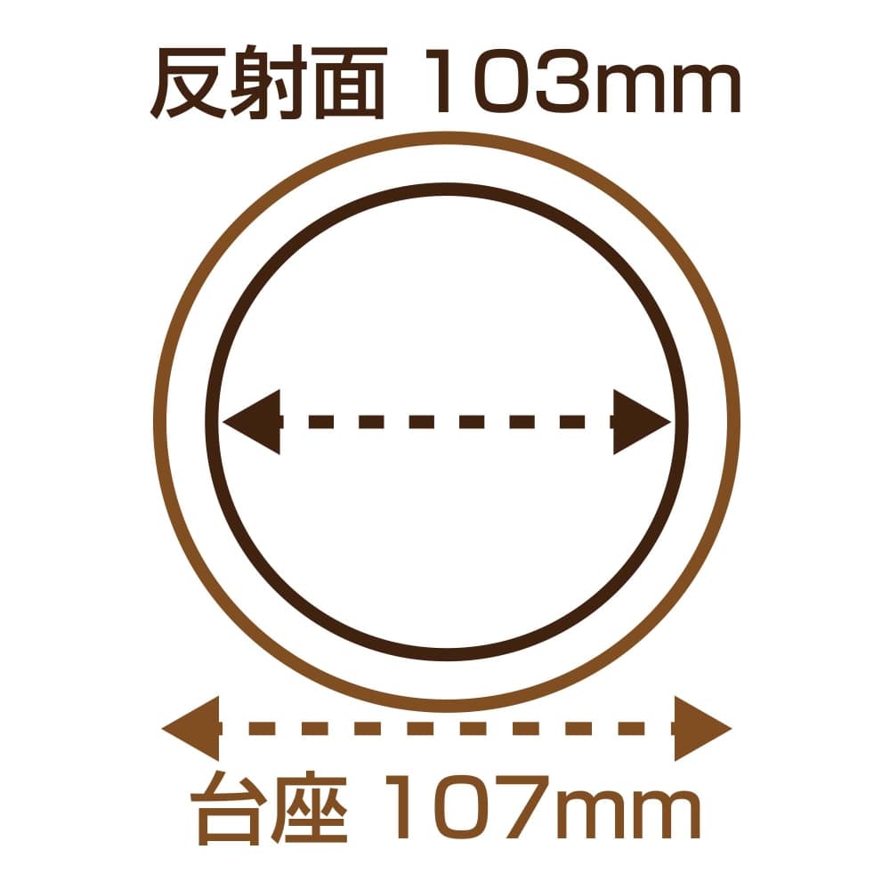 リフレクター　R-100　クリア　Φ107mm×10mm　Z-16 クリア