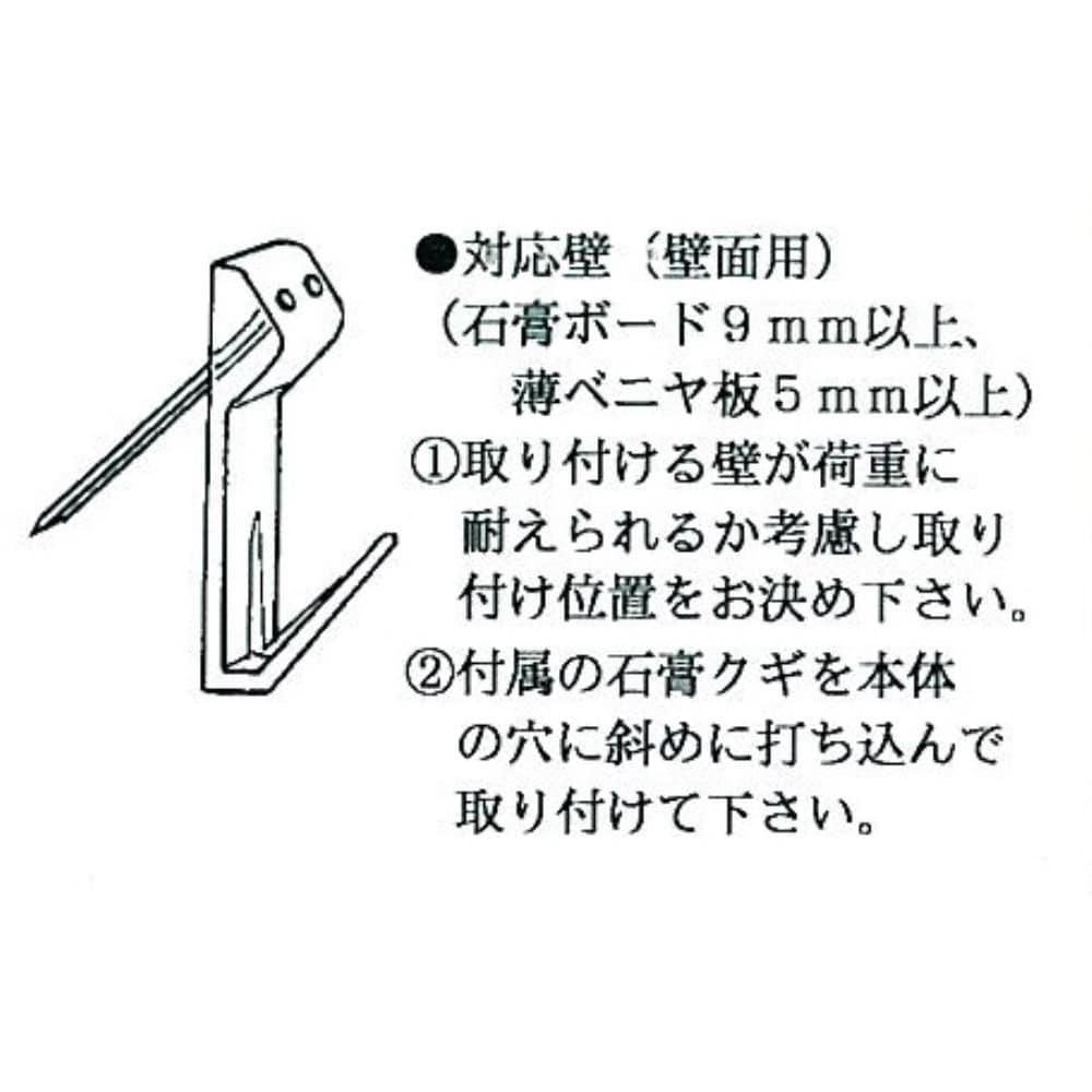 額縁吊り金具 スケルトンフック シングル N040-08221 透明