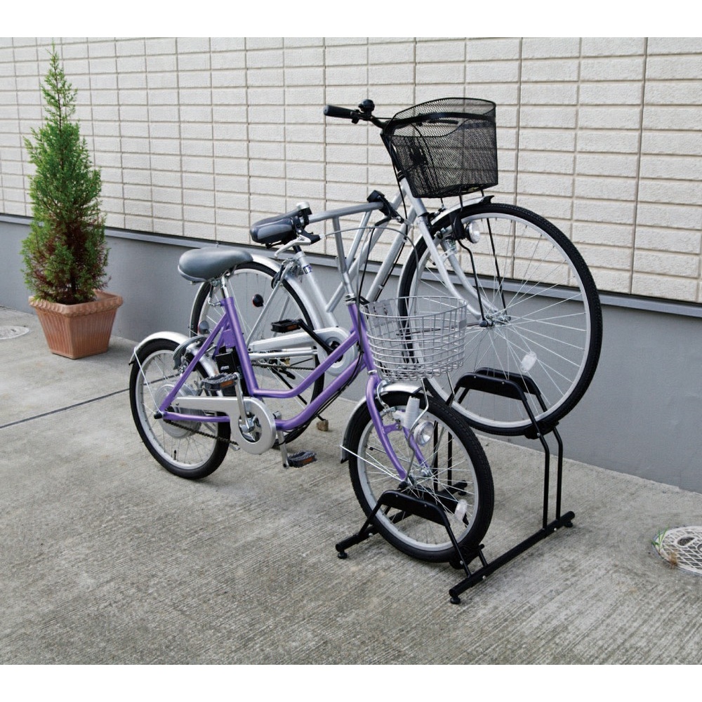 アイリスオーヤマ（IRIS OHYAMA）　自転車スタンド（2台用）　BYS2 2台用