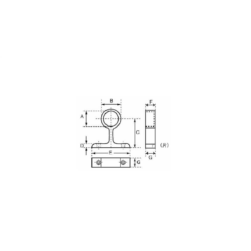 横受ブラケット１０ｍｍ止 10ｍｍ