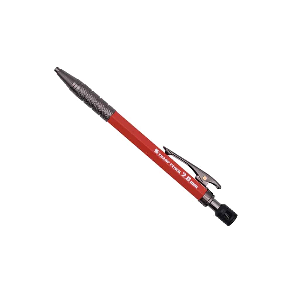 祥碩堂　建築用シャープペン　本体　朱雀　２．０ｍｍ　赤 赤