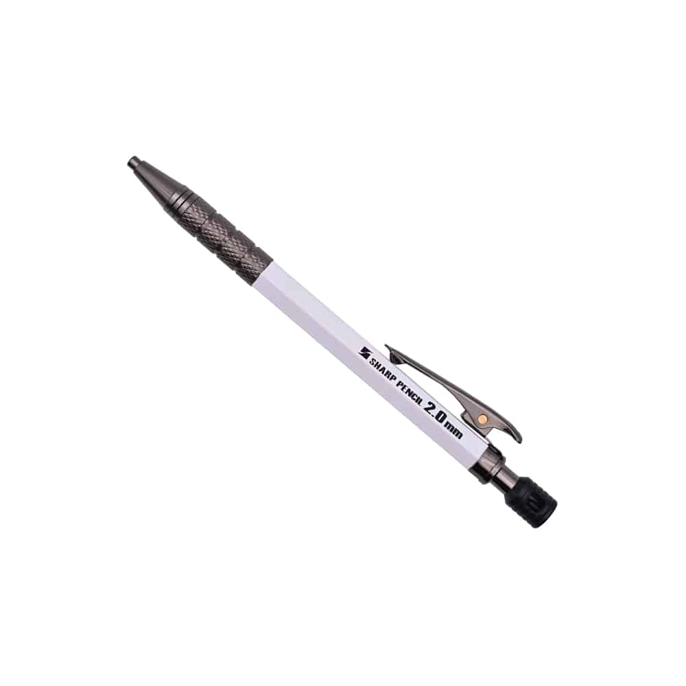 祥碩堂　建築用シャープペン　本体　朱雀　２．０ｍｍ　白 白