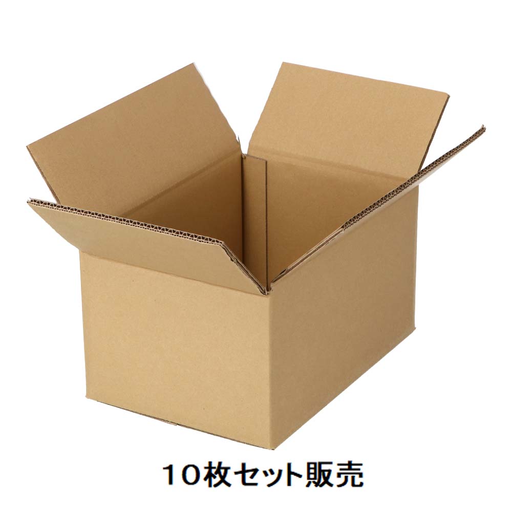 ダンボールケース　Ｗカートン　ＷＦ－ＳＨ３　サイズ（約）：外寸３６０×２５０×１９５ｍｍ　×１０枚セット WF-SH3×１０枚セット