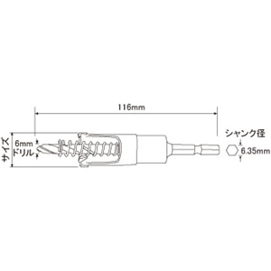 ＷＢカス抜けホールソー　ＫＮ-５０