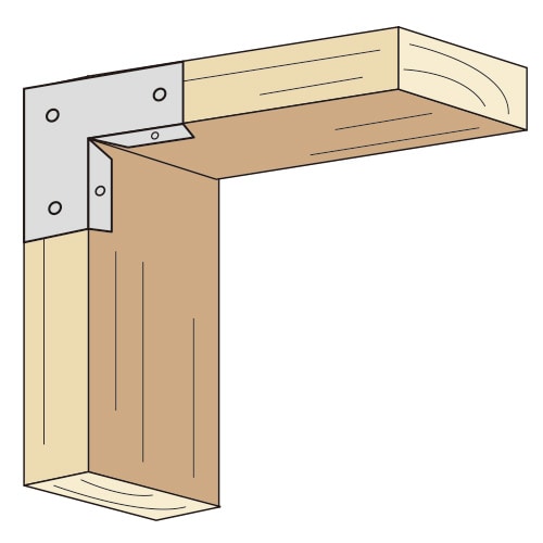 ２×４ラクラク取付コーナー　２バイ用