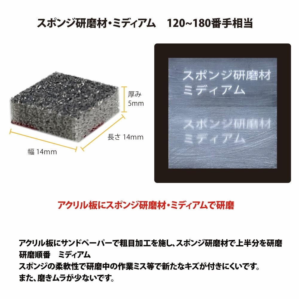 プロクソン(PROXXON) スポンジ研磨材ミディアム四角10ケ入り No.26585 ミディアム四角