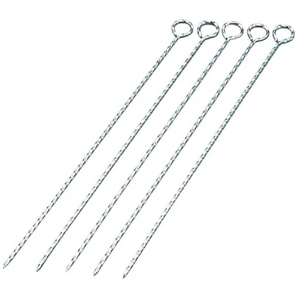 ビッグマウント 共柄バーベキュー串430mm(スパイラル)5本組 M-0409