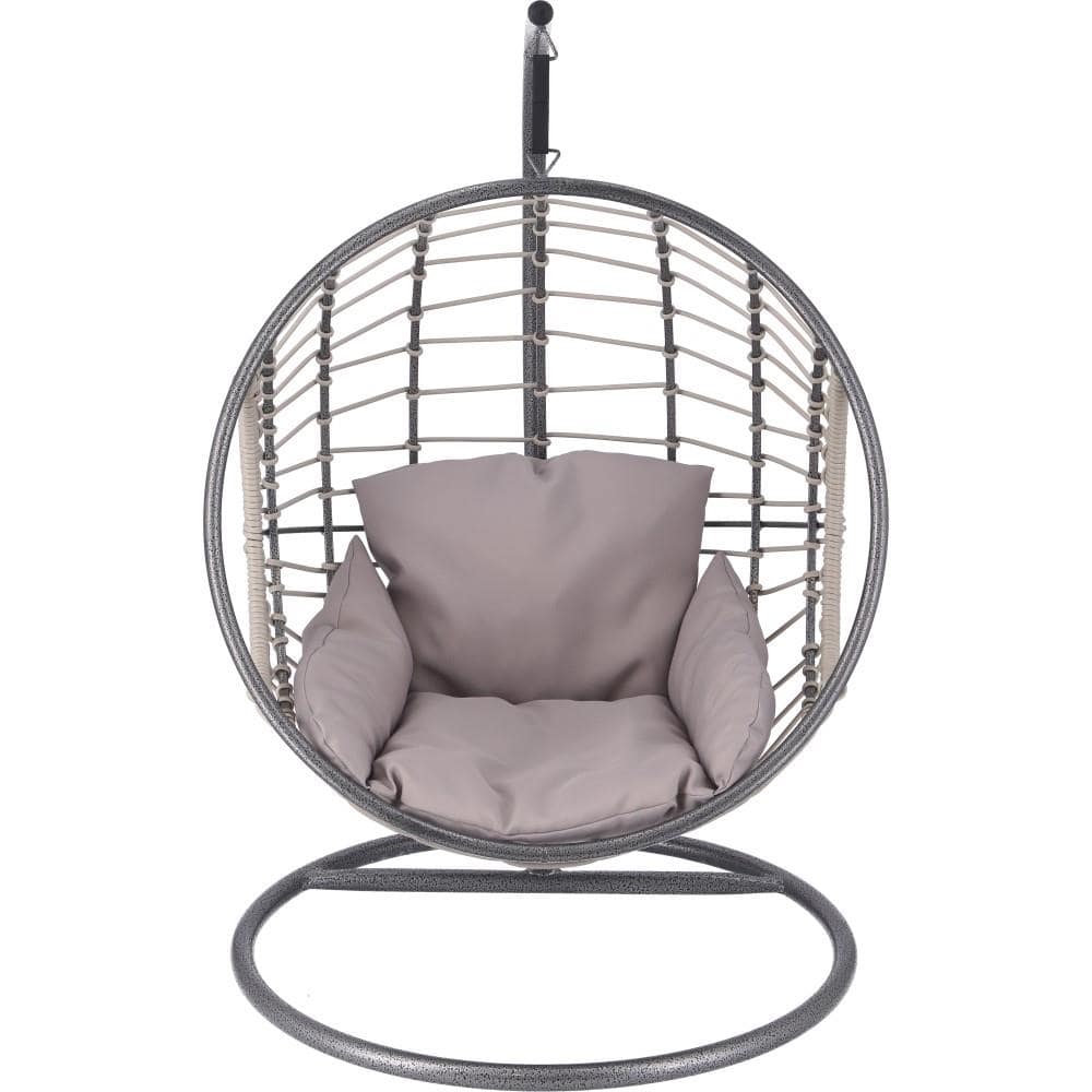 不二貿易　ペット用ハンギングチェア　半円　ＧＹ　幅６０奥行６１．５高さ９２ｃｍ