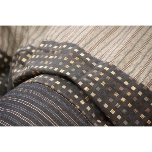 イケヒコ・コーポレーション(IKEHIKO) 　しじら　円形こたつ厚掛敷布団セット　『ゆかり』　ブラック　２２５ｃｍ丸 ブラック 225cm