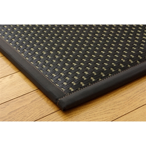 イケヒコ・コーポレーション(IKEHIKO) 　ユニット畳　『フレア』　ブラック　８２×８２×２．３ｃｍ（４枚１セット）（中材：低反発ウレタン＋フェルト） ブラック