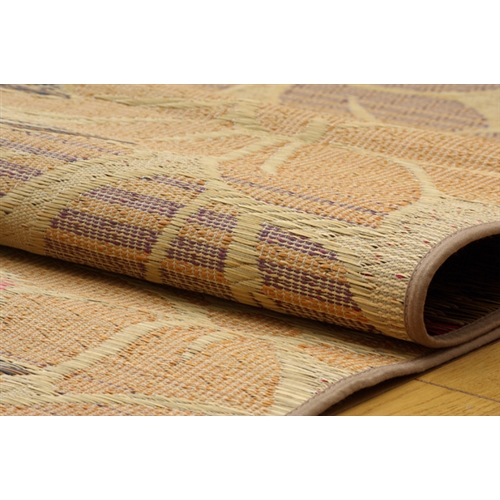 イケヒコ・コーポレーション(IKEHIKO) 純国産 袋織い草ラグカーペット 『なでしこ』 ベージュ 191×191cm(ベージュ 191×