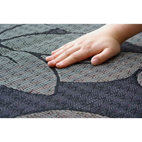 イケヒコ・コーポレーション(IKEHIKO) 　純国産　袋織　い草ラグカーペット　『ＤＸなでしこ』　ブルー　１９１×１９１ｃｍ（裏：不織布） ブルー　１９１×１９１ｃｍ