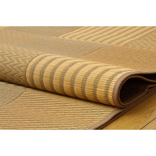 イケヒコ・コーポレーション(IKEHIKO) 　純国産　袋織い草ラグカーペット　『京刺子』　ベージュ　１９１×２５０ｃｍ ベージュ　１９１×２５０ｃｍ