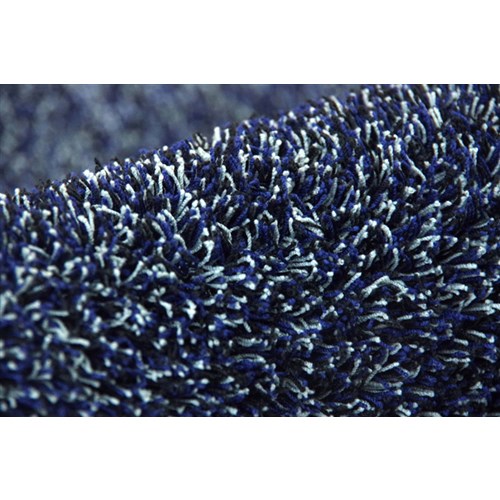 イケヒコ・コーポレーション(IKEHIKO) 　ラグ カーペット 3畳 洗える タフト風 『ノベル』 ブルー 約140×340cm 裏:すべりにくい加工 （ホットカーペット対応） ブルー 約140×340cm