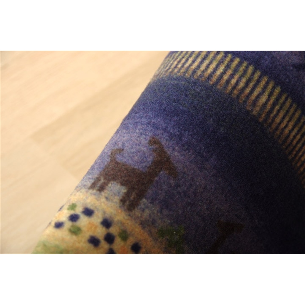 イケヒコ・コーポレーション(IKEHIKO) 　玄関マット 洗える 『シェスタ』ブルー 約40×60cm 40×60cm