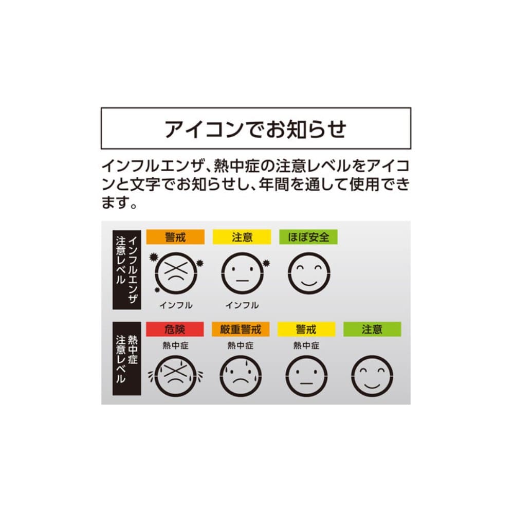 シンワ測定　デジタル温湿度計　環境チェッカーミニホワイト 73244