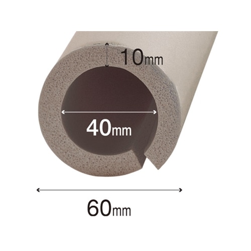 安心クッション丸型　内径４０×長さ９００ＭＭ　ライトグレー ライトグレー