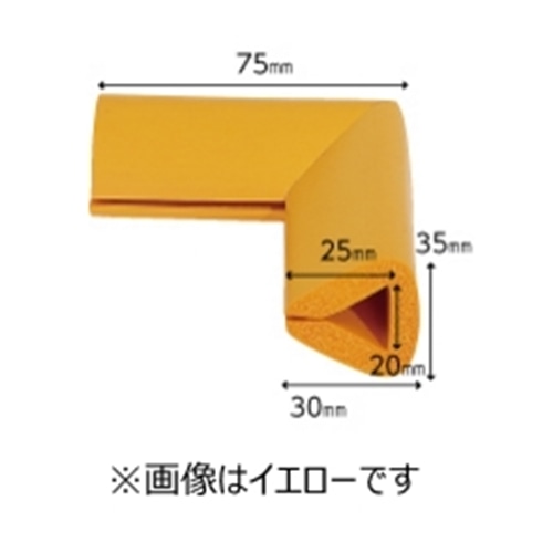 はさみこみクッション　コーナー用　内幅２０ＭＭ　ブラック　１個 ブラック