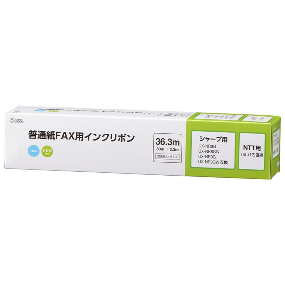 オーム電機　ＦＡＸリボンＳ－ＳＨ　ＯＡＩ－ＦＨＤ３６Ｓ 1本入り