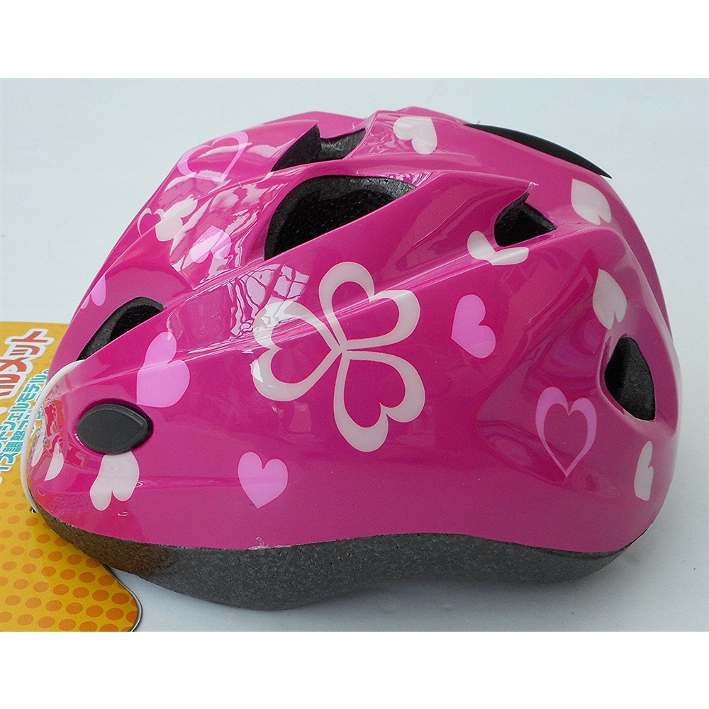 SAGISAKA(サギサカ) ヘルメット 自転車用キッズヘルメット スタンダードモデル Sサイズ 48~52cm ハートピンク 46401 ハートピンク