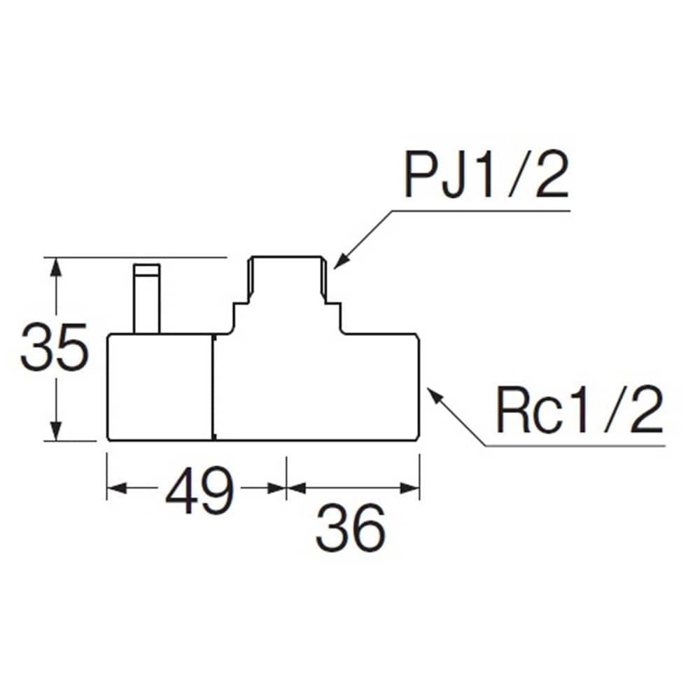 SANEI 止水栓本体V2261-X3-13