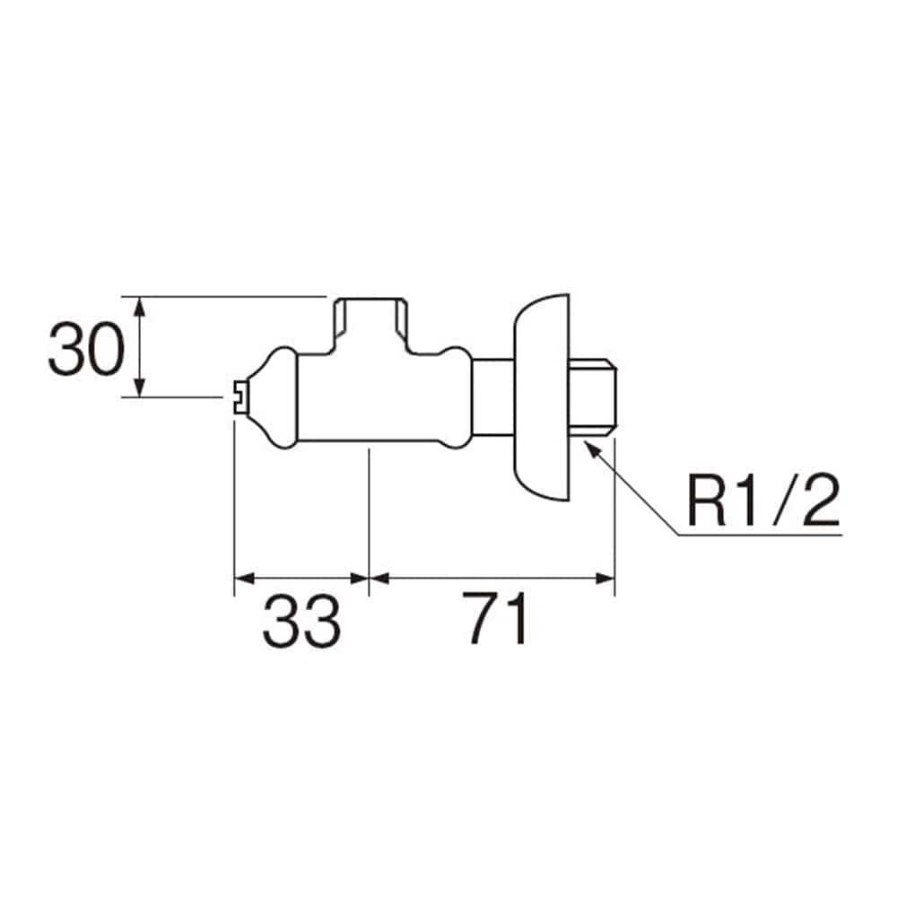 SANEI 【バルブ・止水栓】 ドライバー式止水栓本体 ナットナシ 給水管長さ55mm d3E4OP1IoO, 住宅設備 -  urbanoeng.com.br