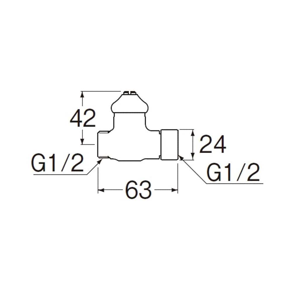 SANEI Ｄ式ナット付化粧バルブJV261D-13