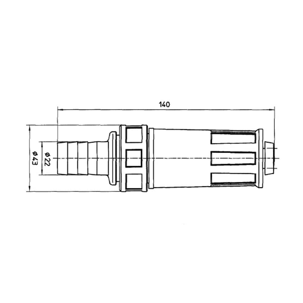 SANEI ロケットノズルN411-20 タイプ20