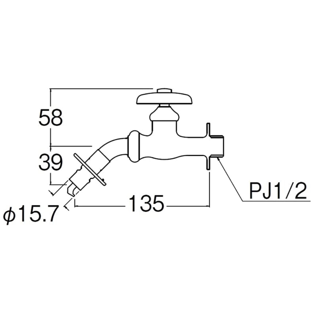 SANEI 洗濯機用ホーム水栓 Y123TV-1-13