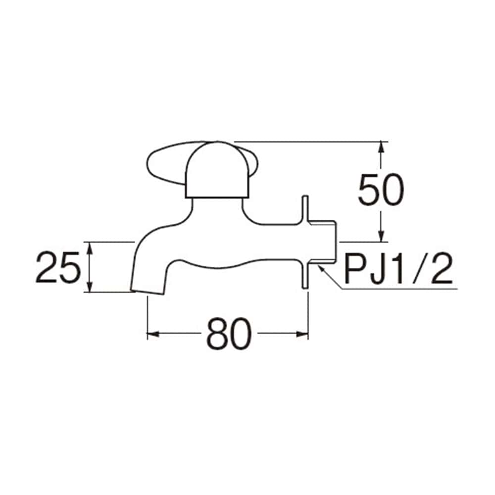 SANEI ミニセラ横水栓JY105-13