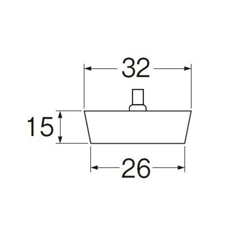 SANEI バス用ゴム栓H29F-32 外径32mm