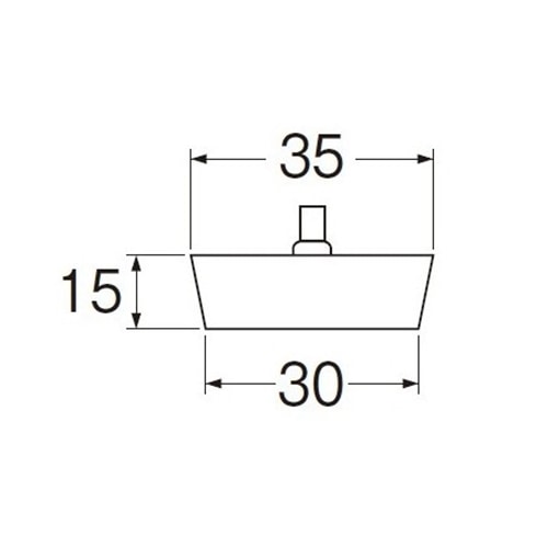 SANEI バス用ゴム栓H29F-35 外径35mm