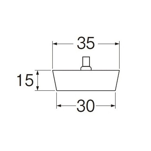 SANEI バス用ゴム栓H29F-35 外径35mm