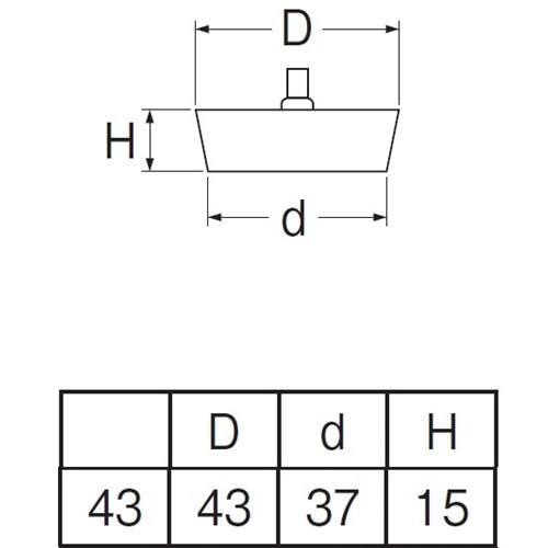 SANEI バス用ゴム栓H29F-43 外径43mm