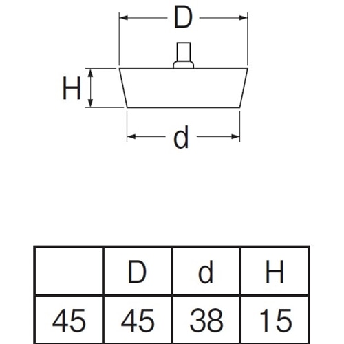 SANEI バス用ゴム栓H29F-45 外径45mm