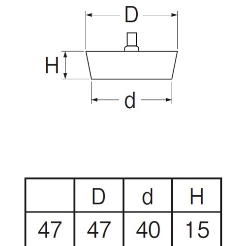 SANEI バス用ゴム栓H29F-47 外径47mm